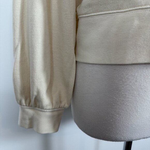 Rails Erin Henley Lightweight Sweatshirt In Putty Ecru Size S - Picture 7 of 12